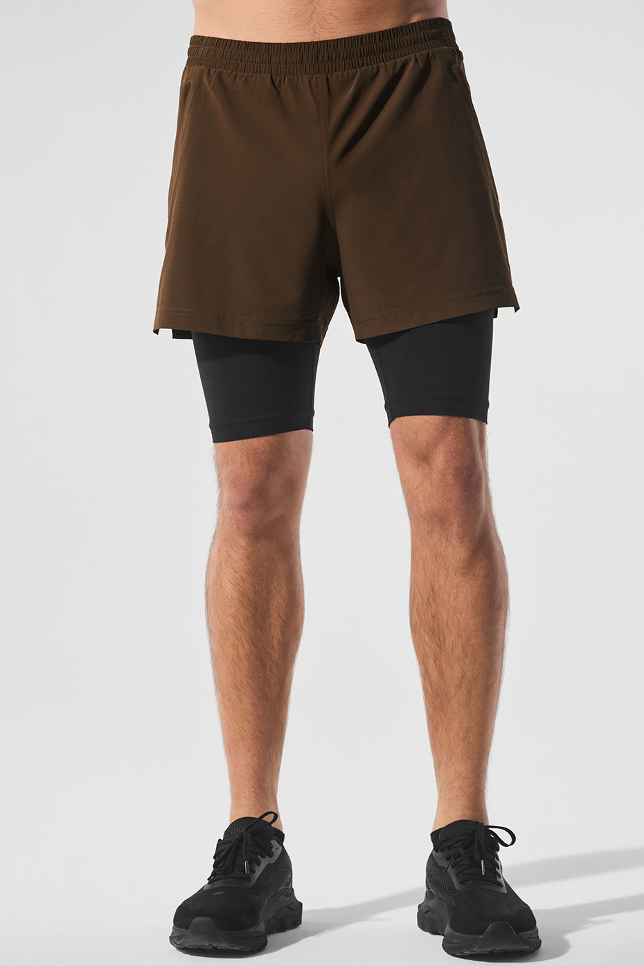 Short 2 en 1 Revival de 5 pouces - Espresso/Noir