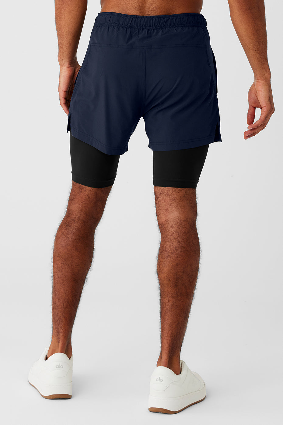 Short 2 en 1 Revival de 5 pouces - Bleu marine/Noir