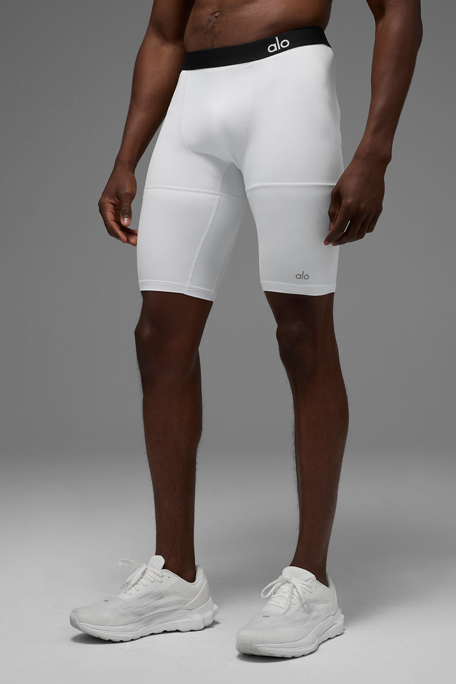 Short de compression Flight de 9 pouces - Blanc
