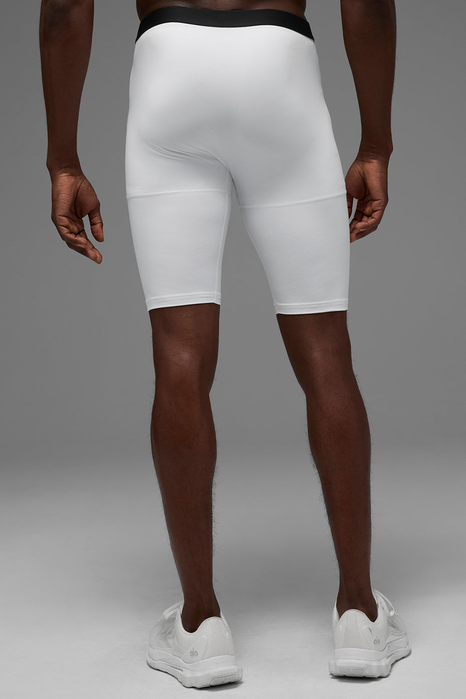 Short de compression Flight de 9 pouces - Blanc