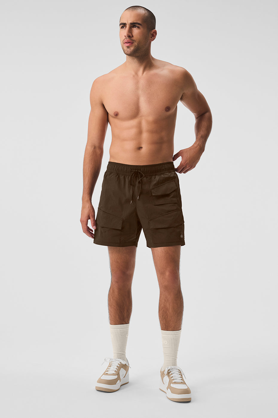 Short cargo Excursion de 7 pouces en nylon froissé - Espresso