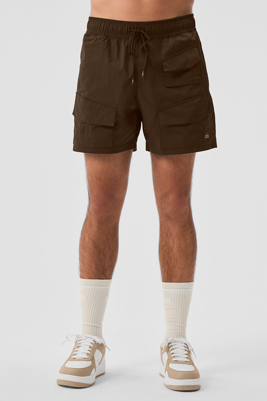 Short cargo Excursion de 7 pouces en nylon froissé - Espresso