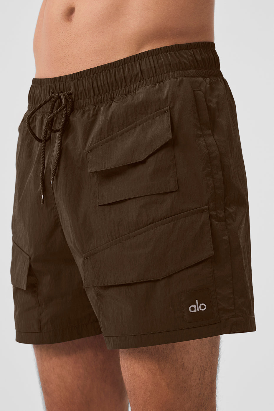 Short cargo Excursion de 7 pouces en nylon froissé - Espresso