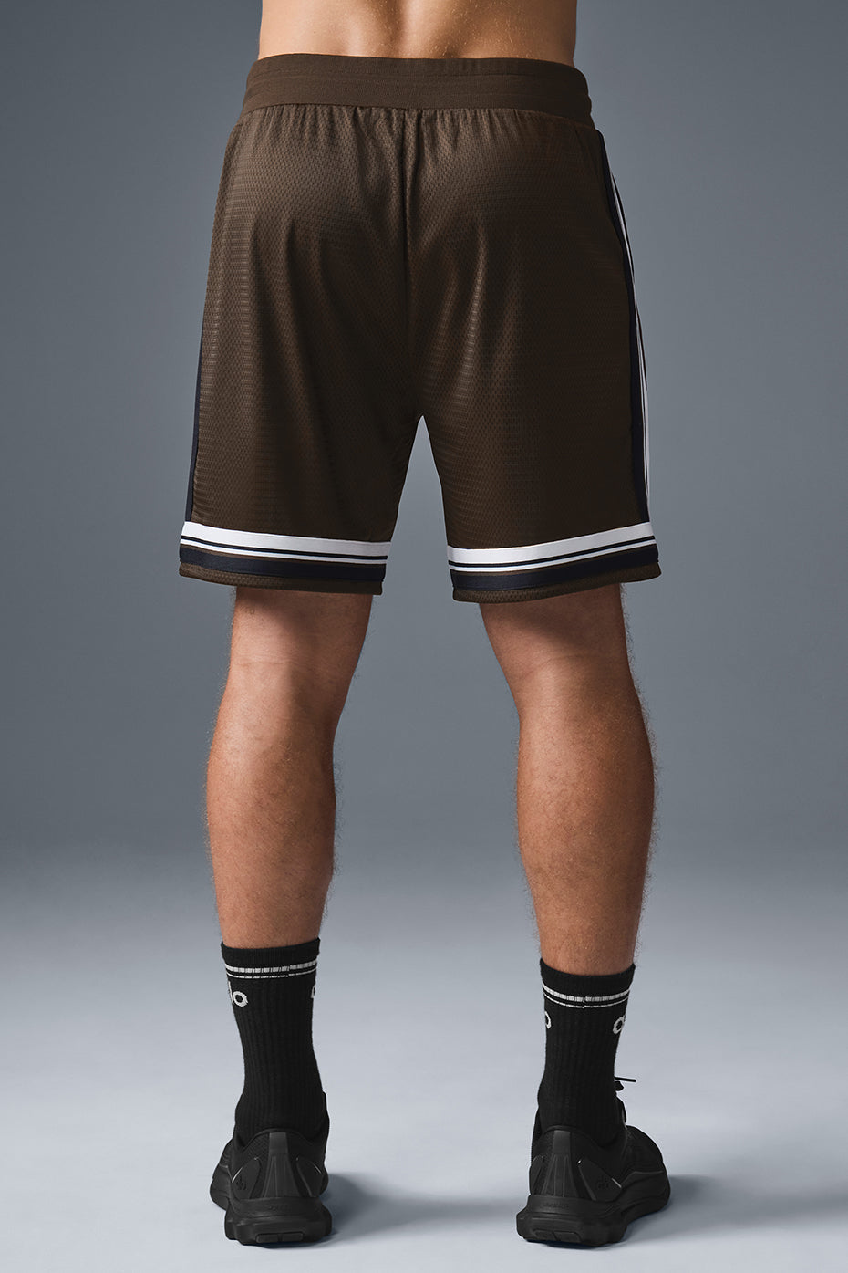 Short de basket Key de 7 pouces en résille - Espresso