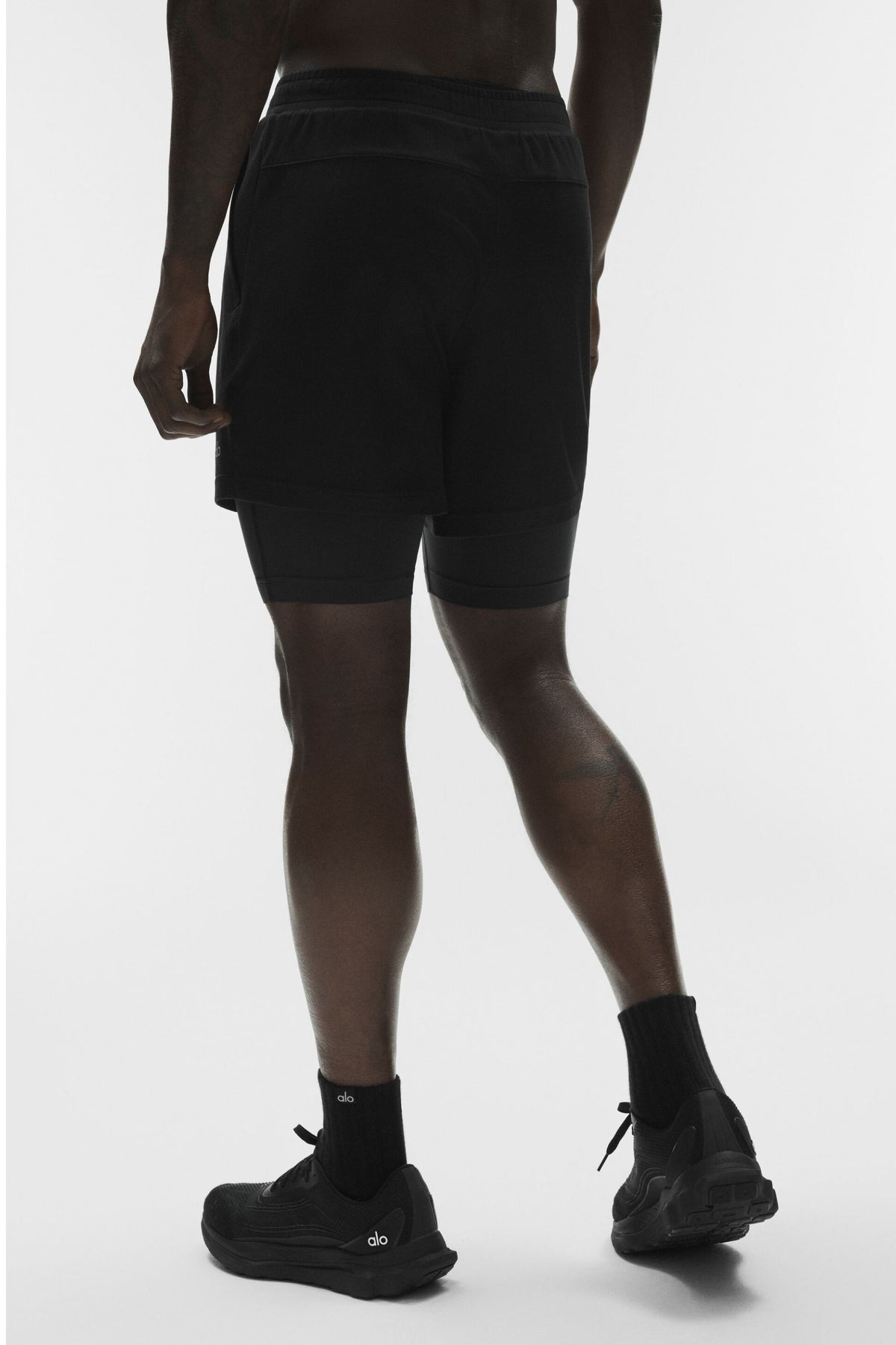 Short technique 2 en 1 Conquer React - Noir/Noir
