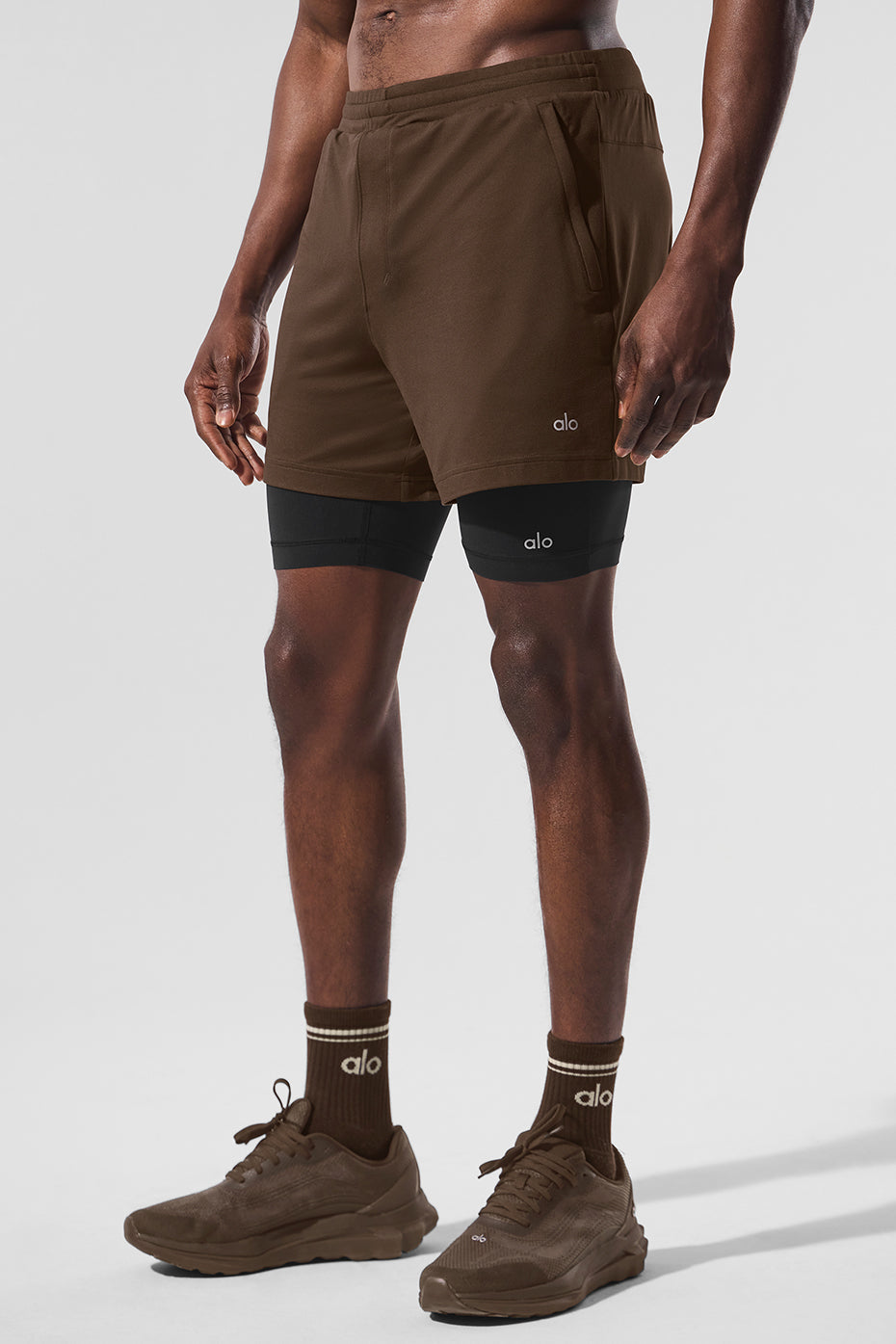 Short technique 2 en 1 Conquer React - Espresso/Noir