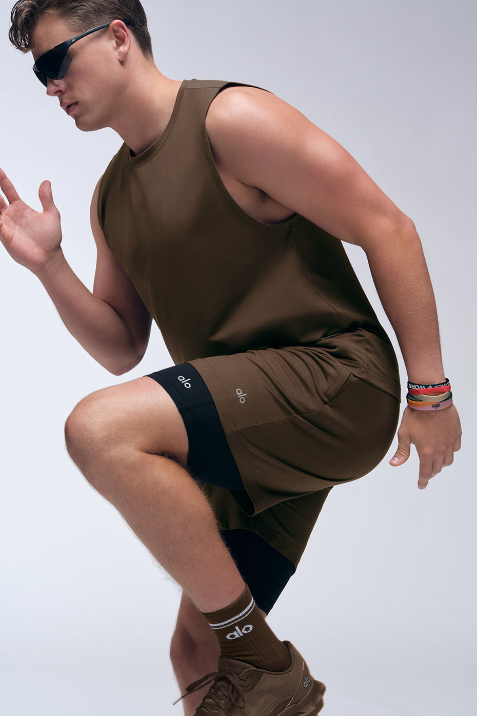 Short technique 2 en 1 Conquer React - Espresso/Noir