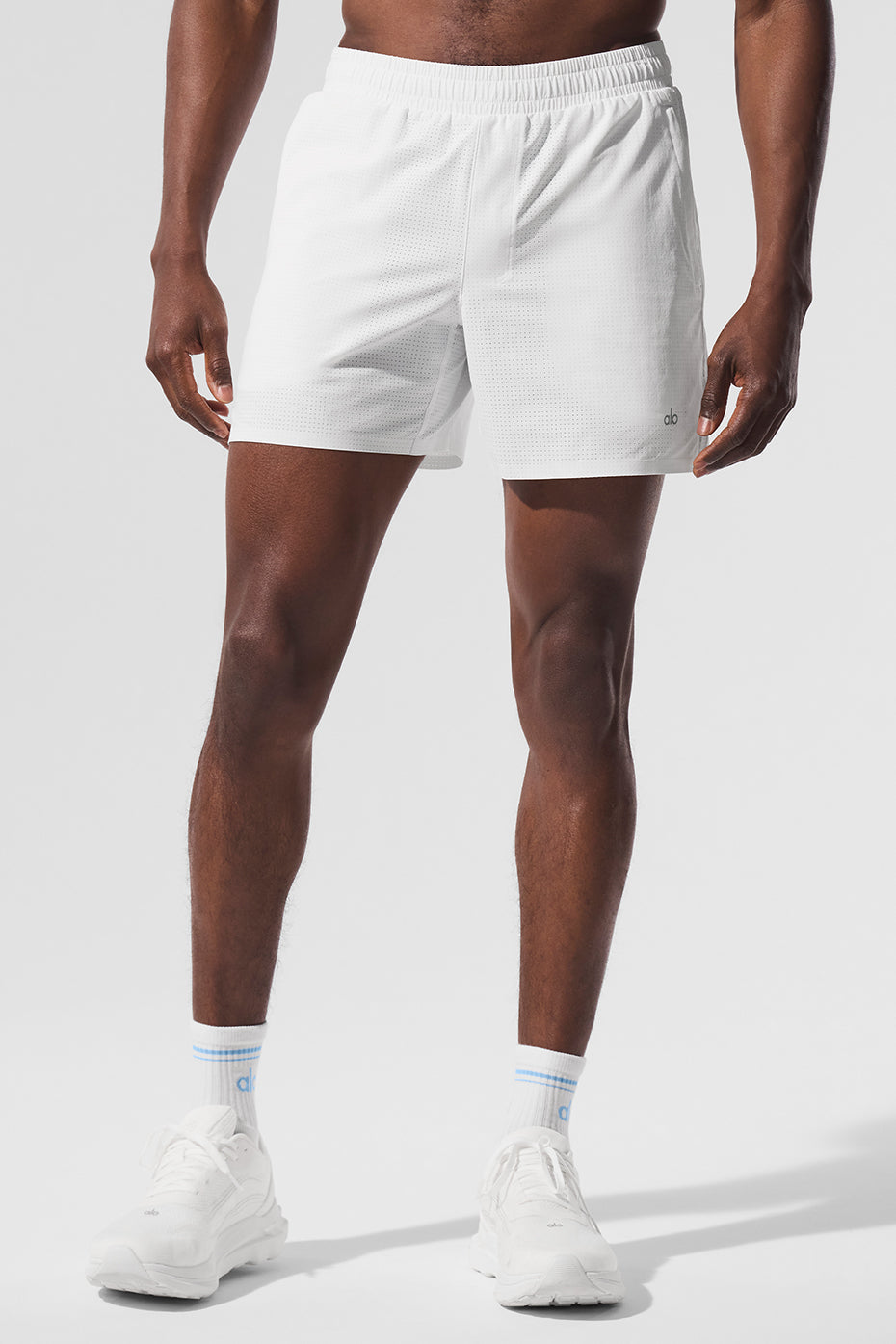 Short de course Traction de 5 pouces - Blanc