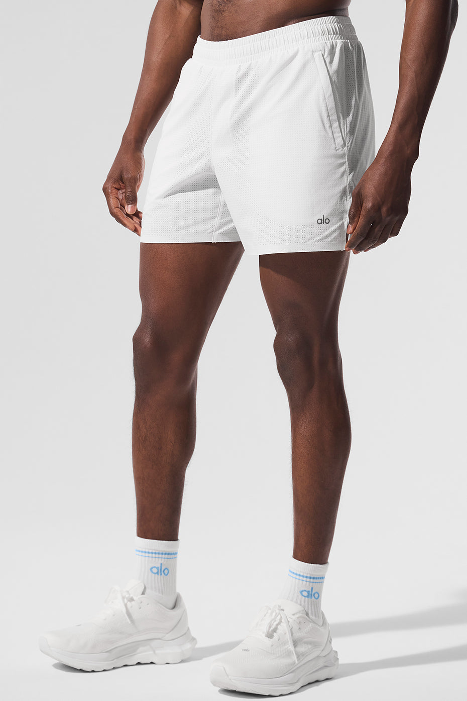 Short de course Traction de 5 pouces - Blanc