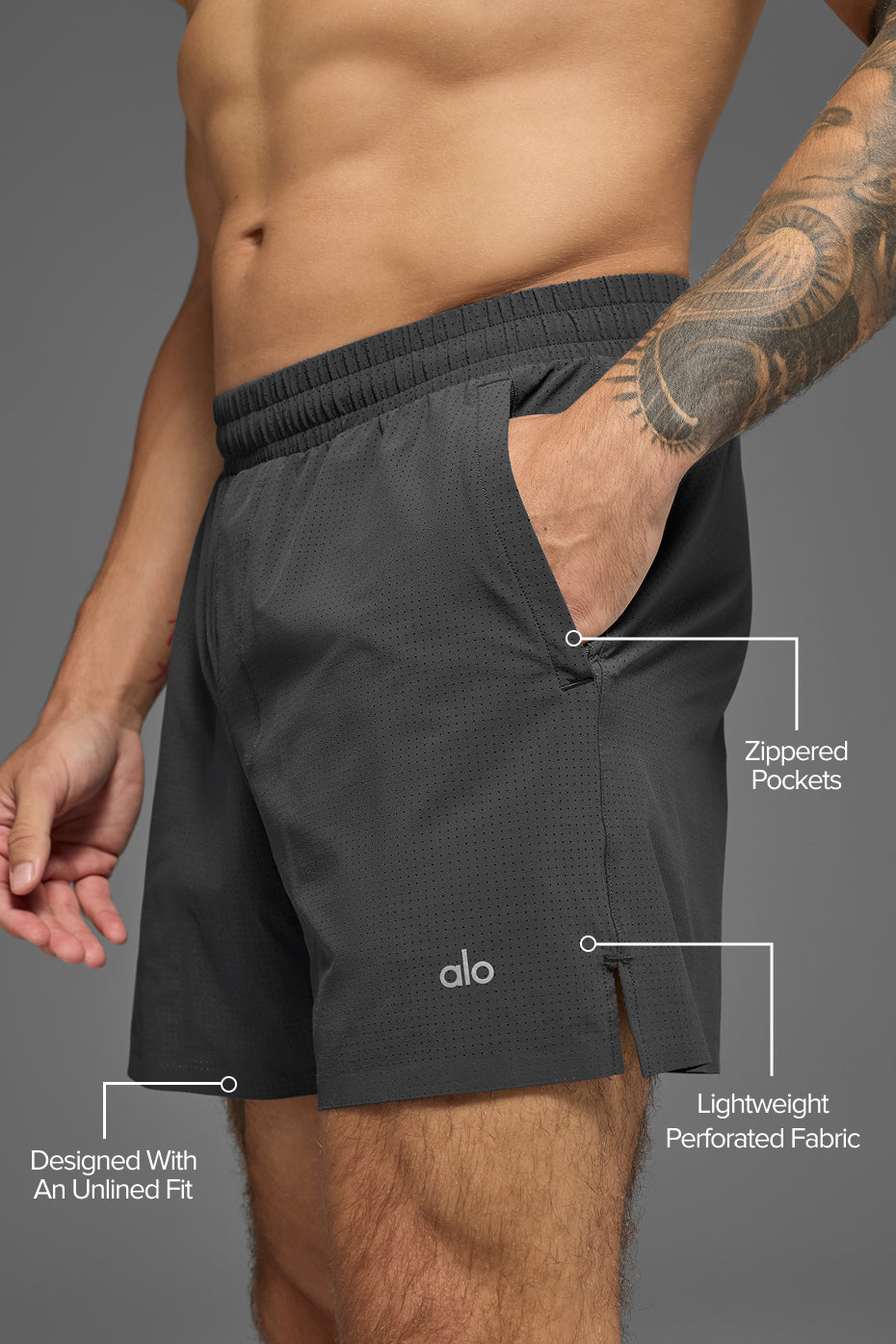 Short de course Traction de 5 pouces - Anthracite