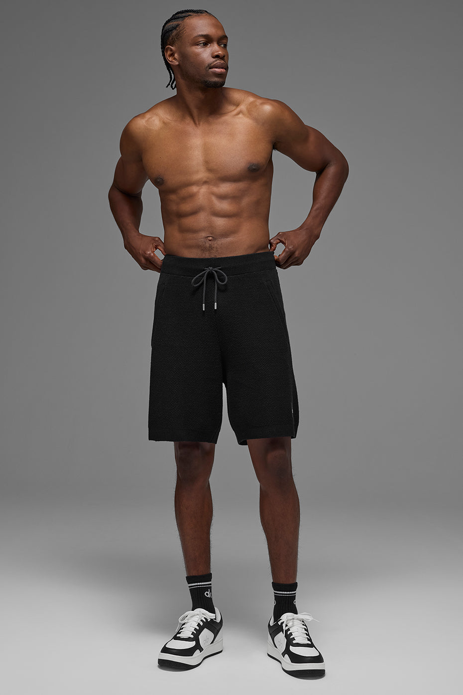 Short Sports Club de 7 pouces en maille - Noir
