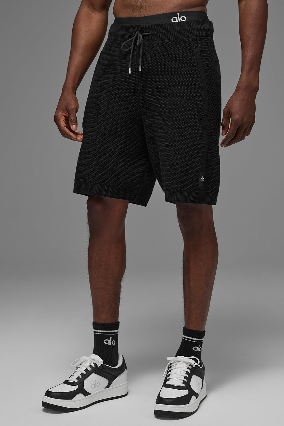 Short Sports Club de 7 pouces en maille - Noir