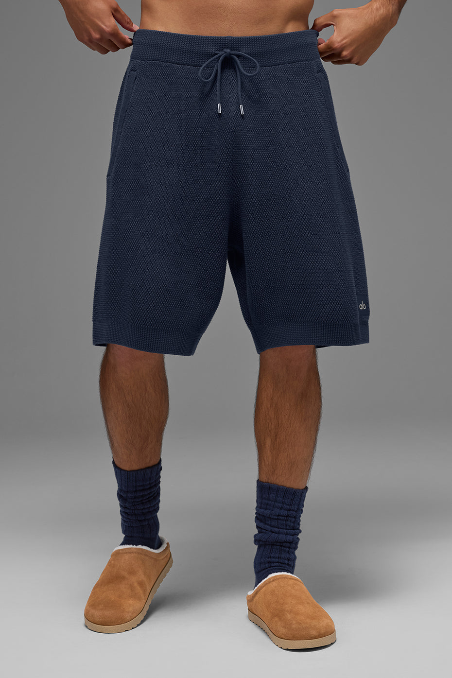 Short Sports Club de 7 pouces en maille - Bleu marine