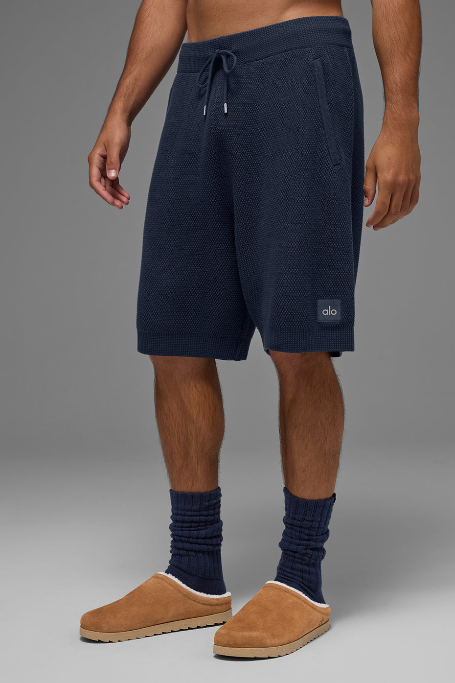 Short Sports Club de 7 pouces en maille - Bleu marine