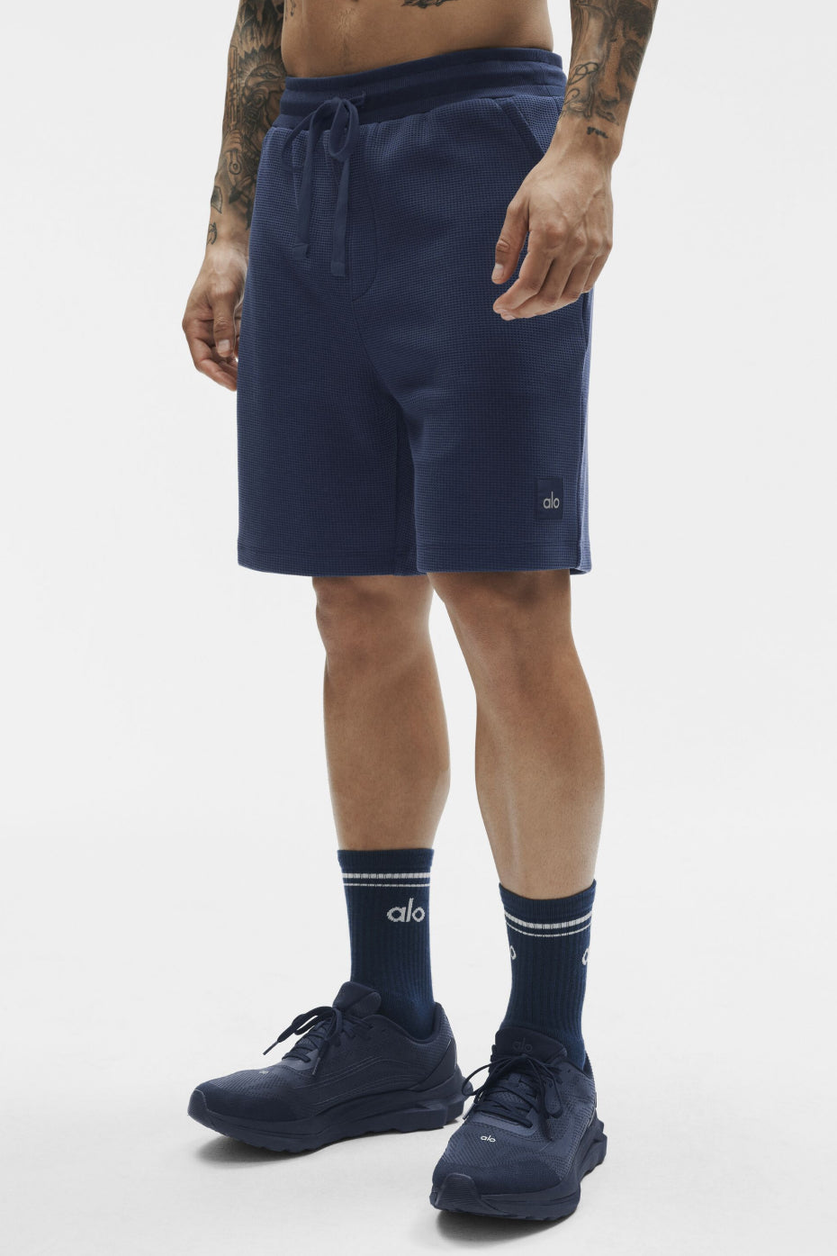Short de détente gaufré de 7 pouces - Bleu marine