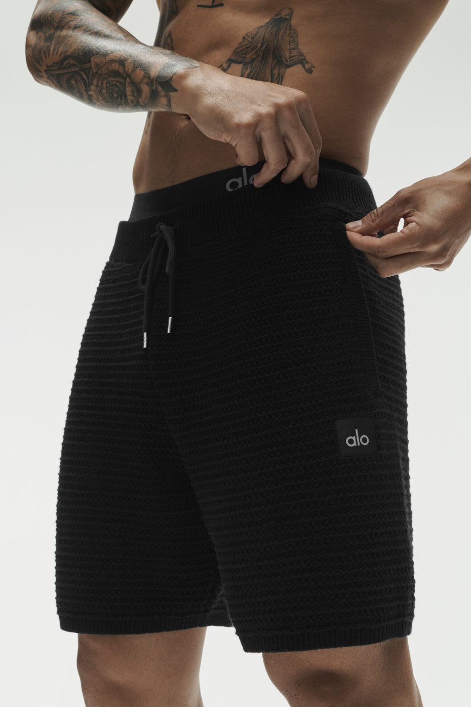 Short Shift de 5 pouces en maille - Noir