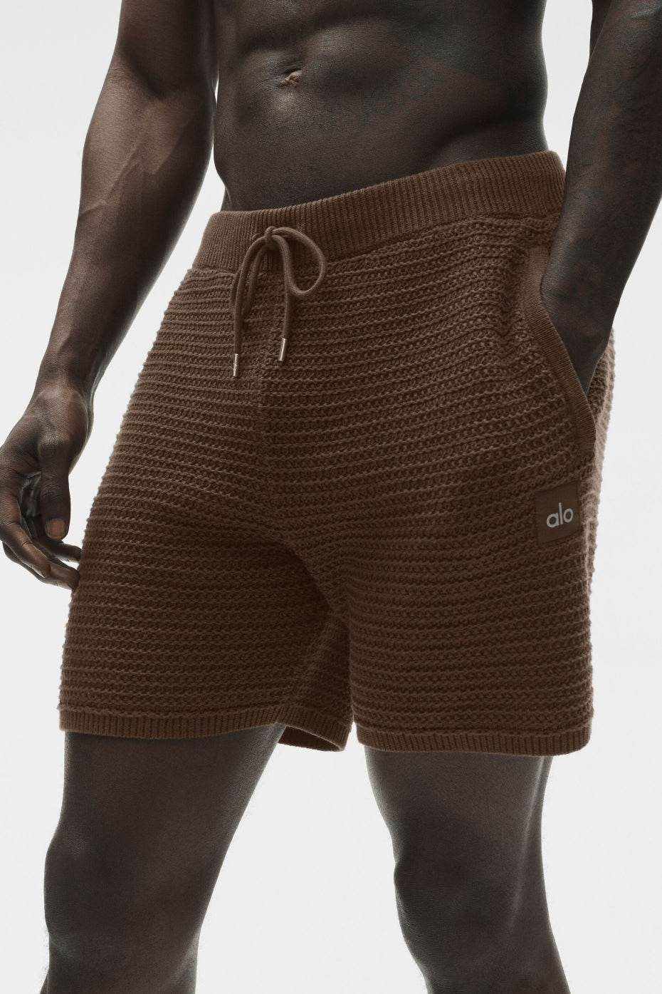 Short Shift de 5 pouces en maille - Espresso