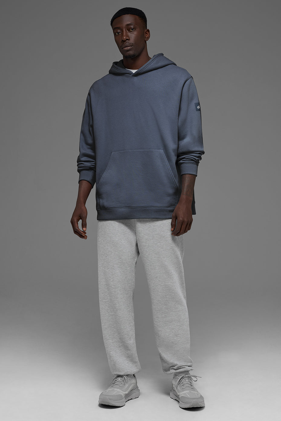 Sweat épais à capuche Renown - Bleu pierre