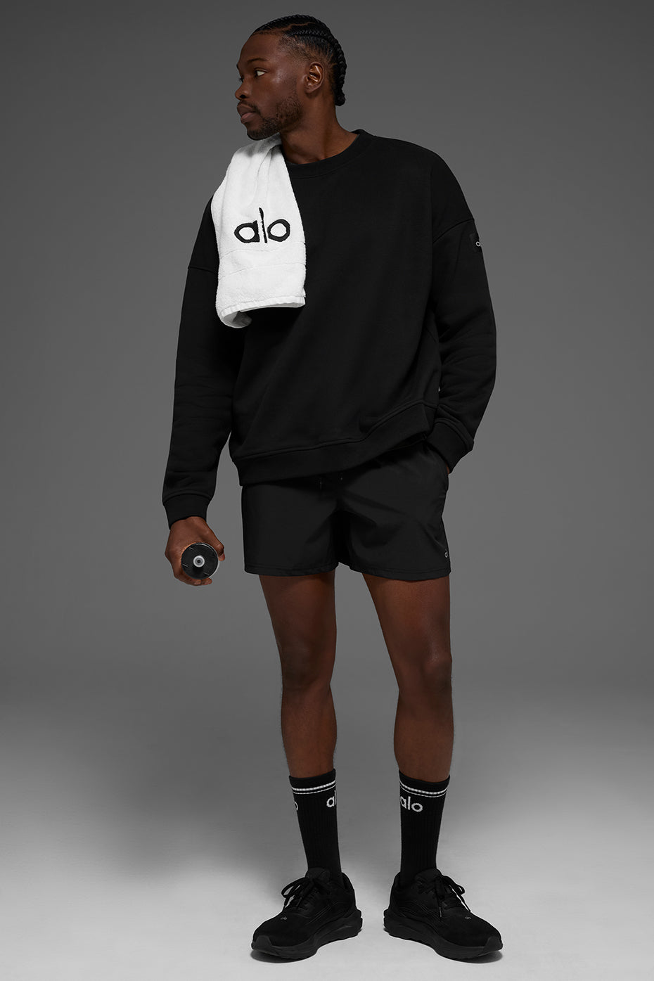 Sweat épais à col rond Renown - Noir