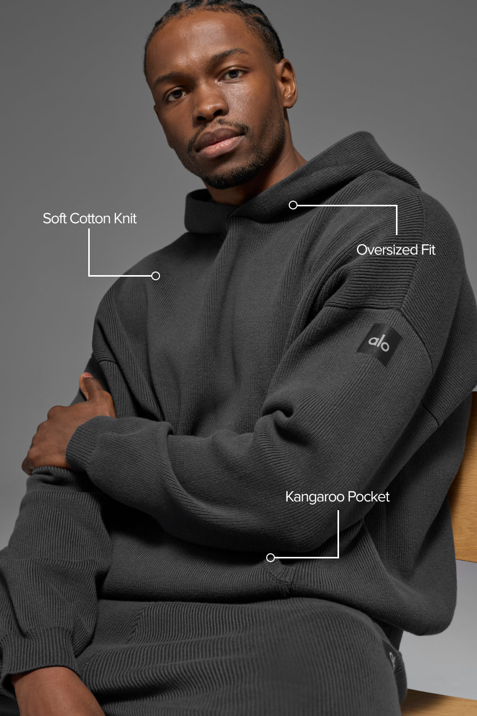 Pull à capuche Scholar - Anthracite