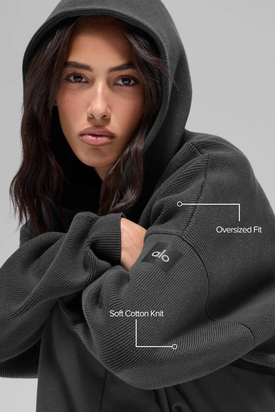 Pull à capuche Scholar - Anthracite