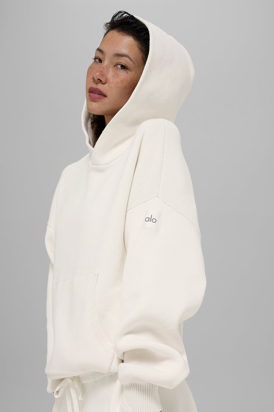Pull à capuche Scholar - Ivoire