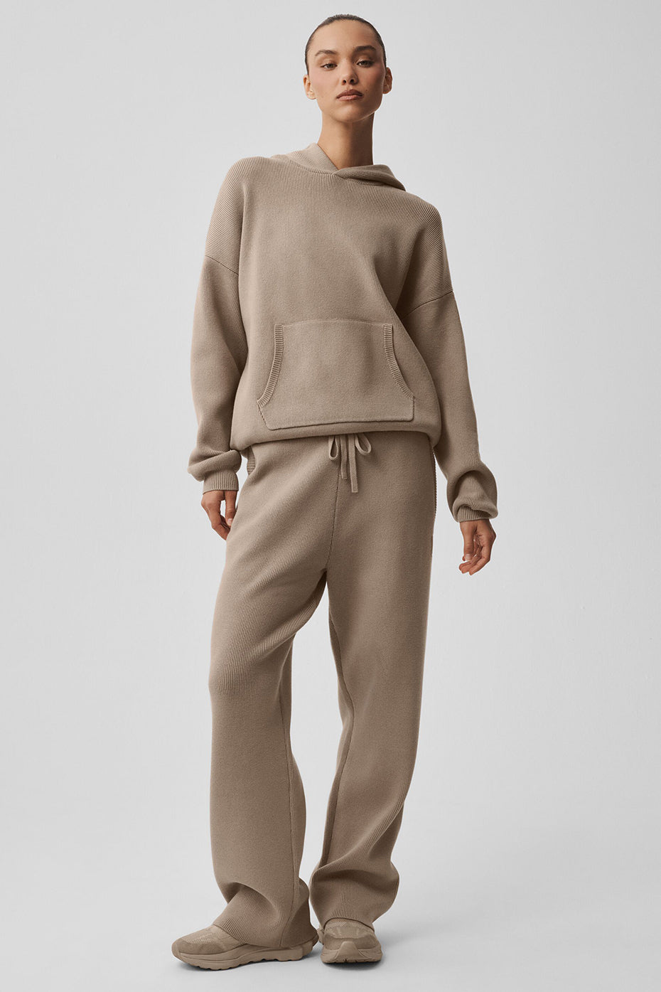 Pull à capuche Scholar - Gravier