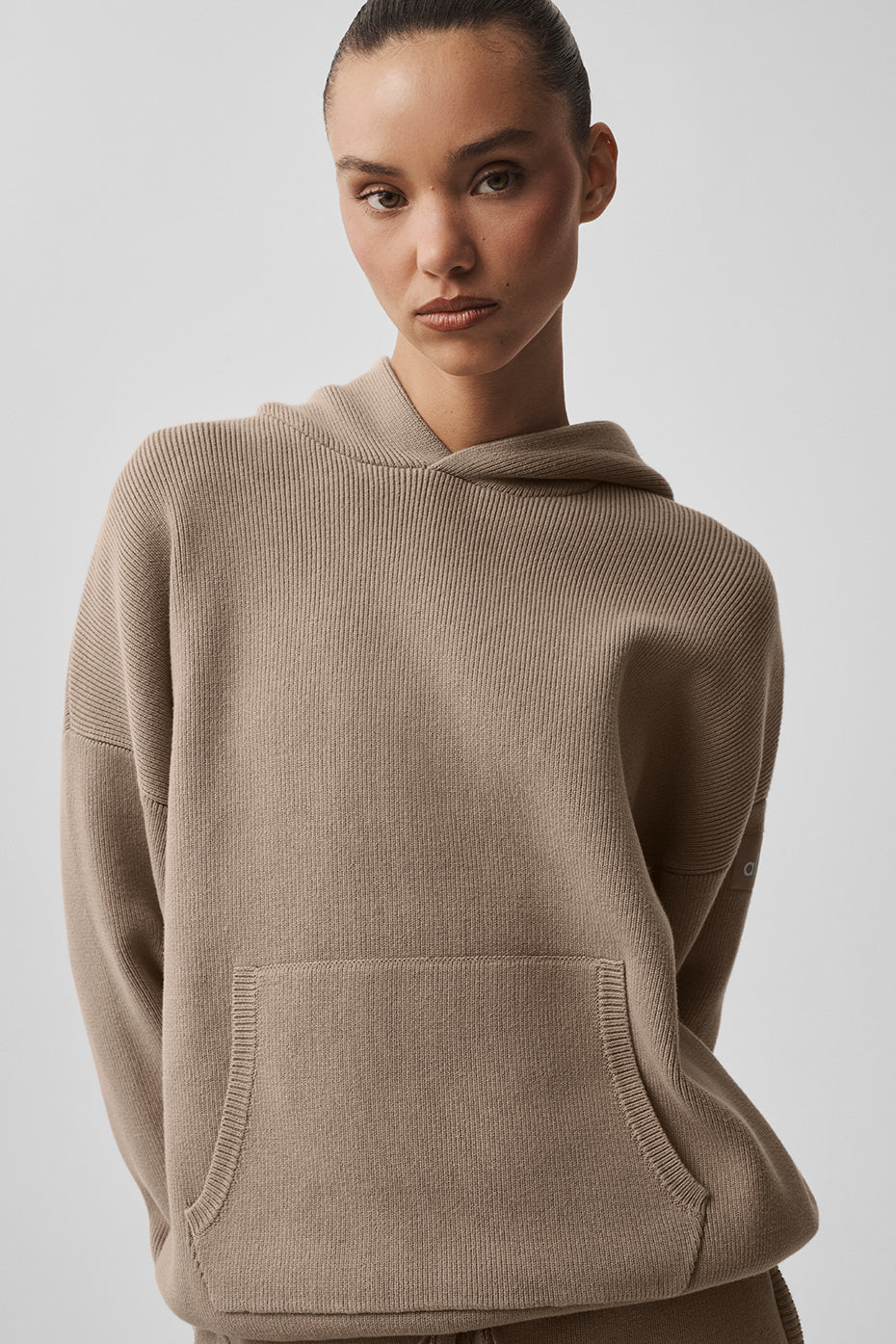 Pull à capuche Scholar - Gravier