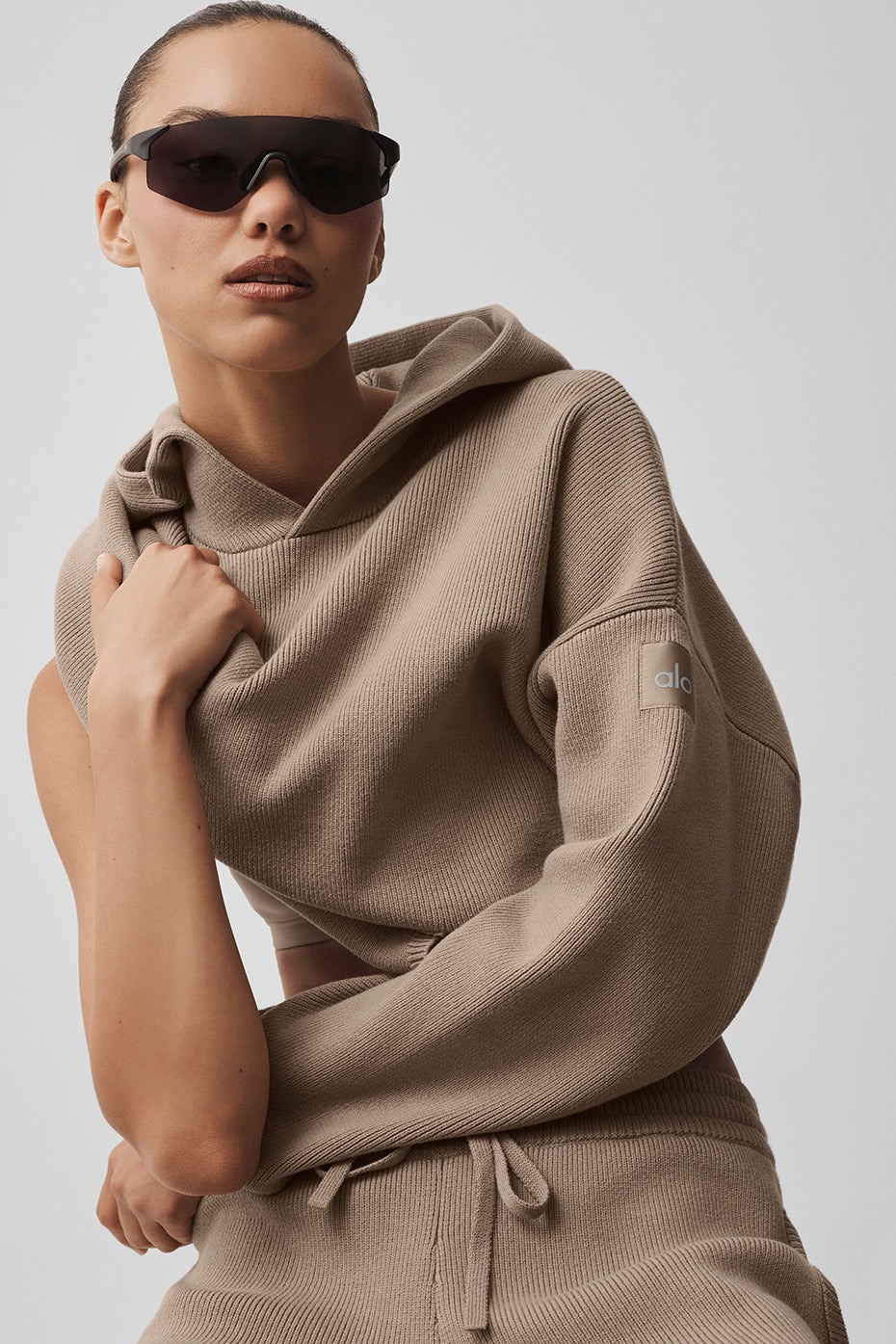 Pull à capuche Scholar - Gravier