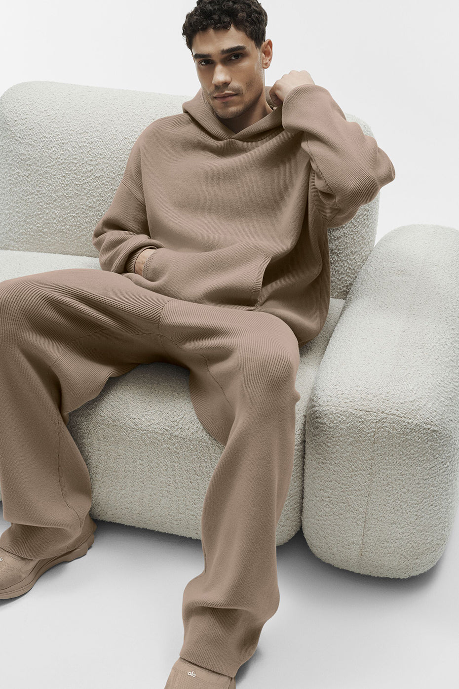 Pull à capuche Scholar - Gravier