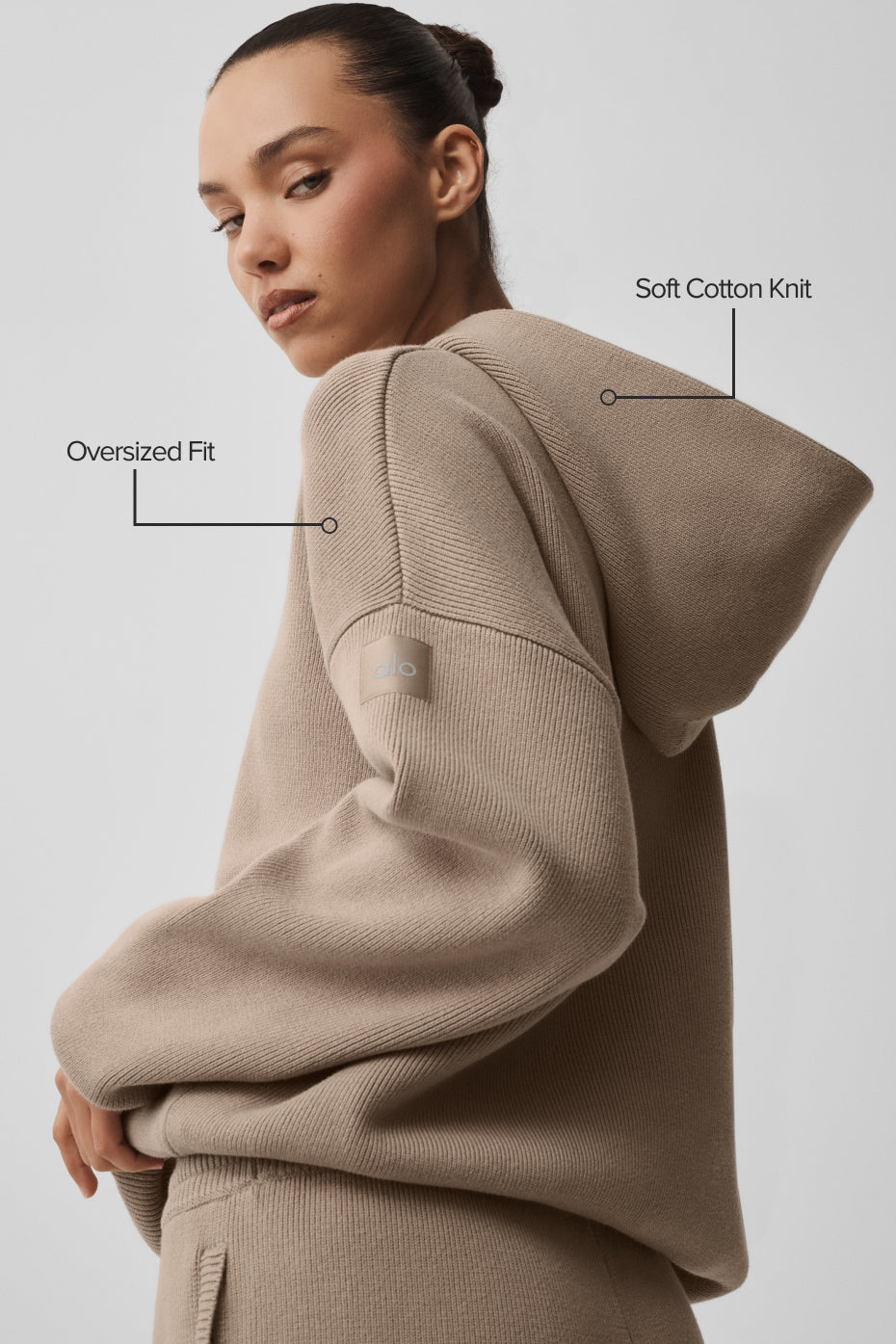 Pull à capuche Scholar - Gravier