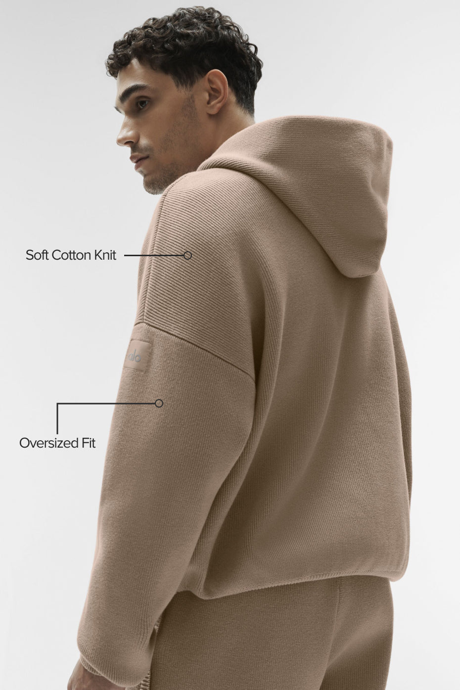 Pull à capuche Scholar - Gravier