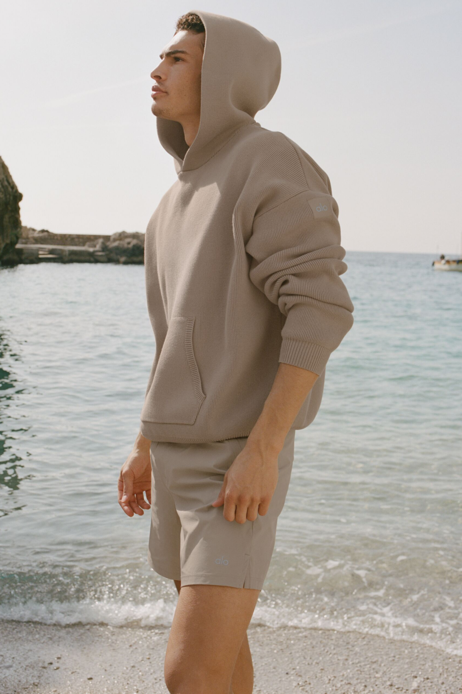 Pull à capuche Scholar - Gravier