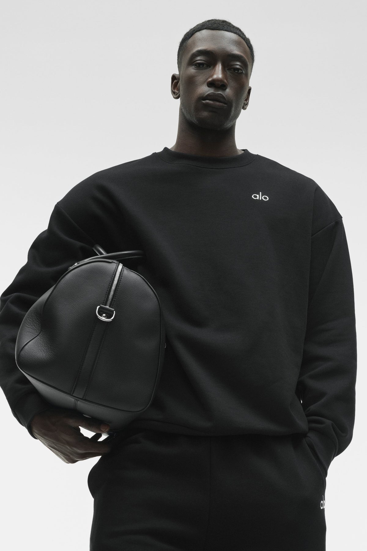 Sweat à col rond Accolade - Noir