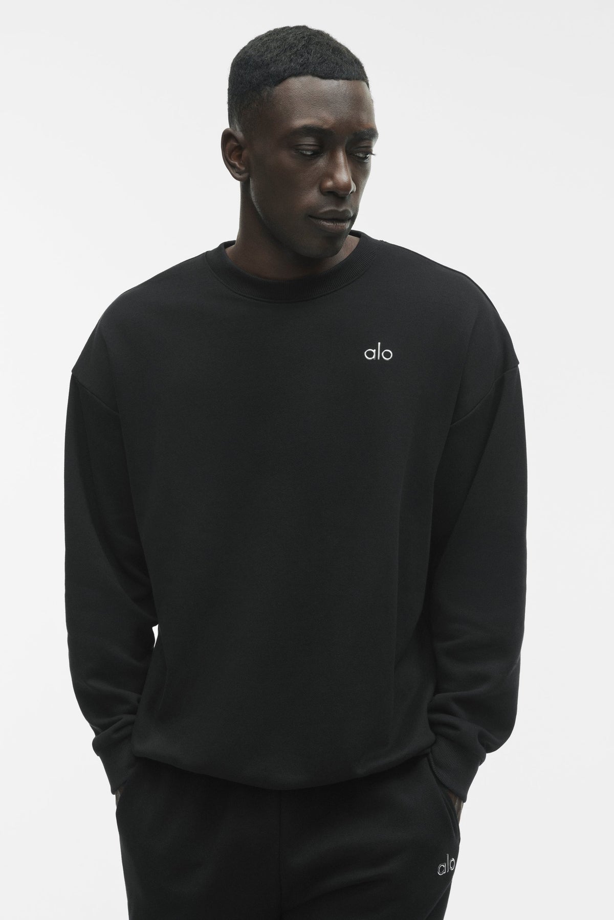 Sweat à col rond Accolade - Noir