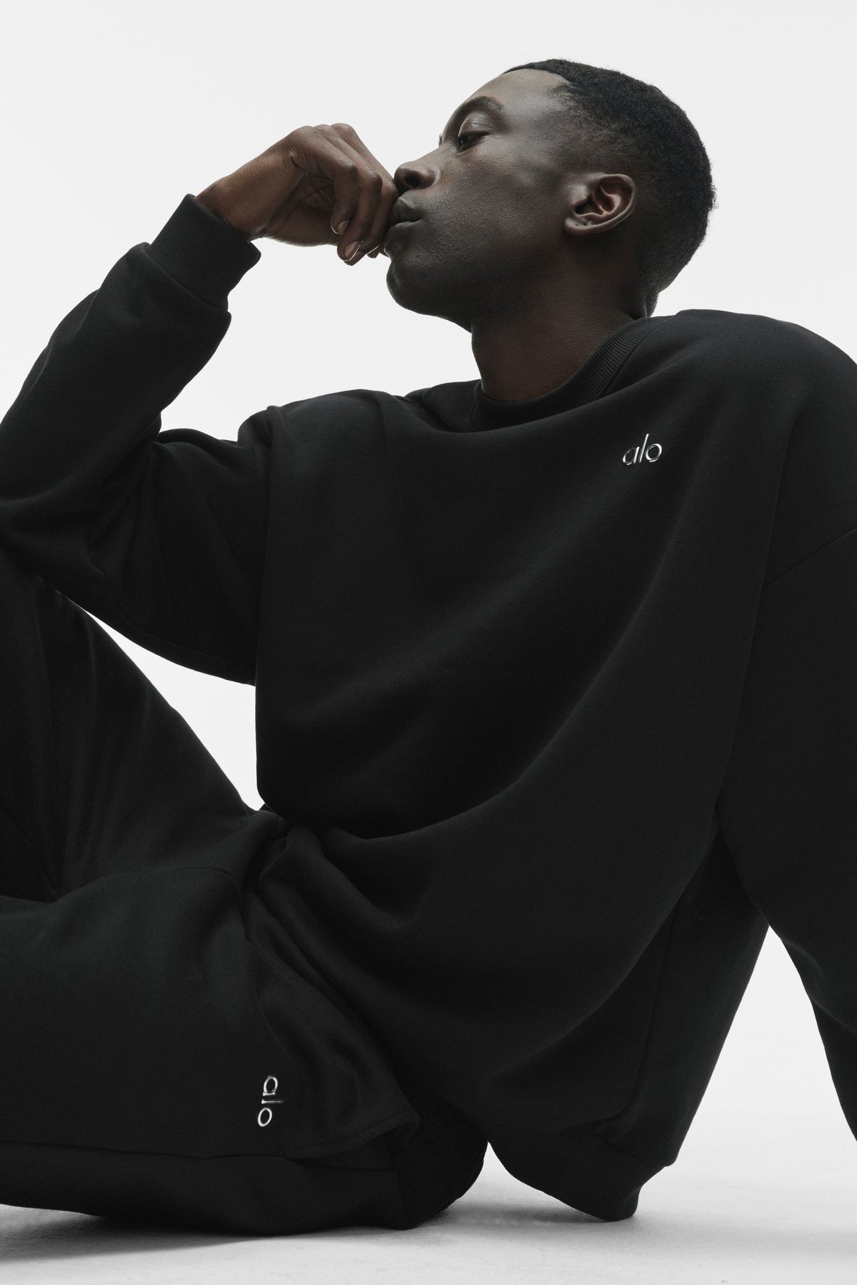 Sweat à col rond Accolade - Noir