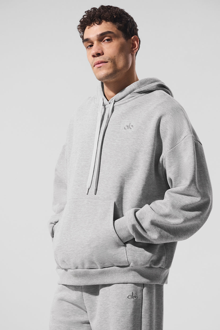 Sweat à capuche Accolade - Gris chiné sport