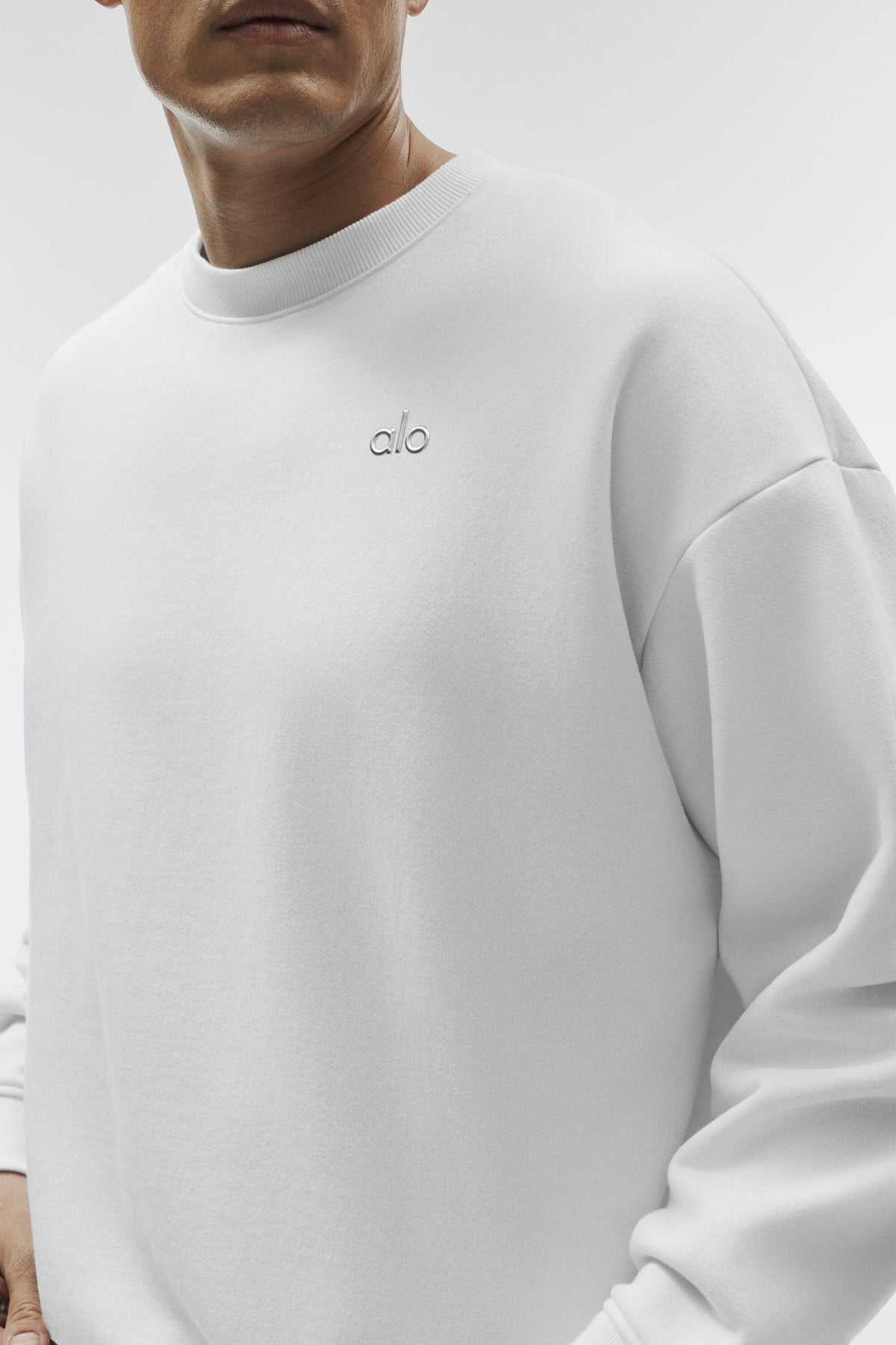 Sweat à col rond Accolade - Blanc