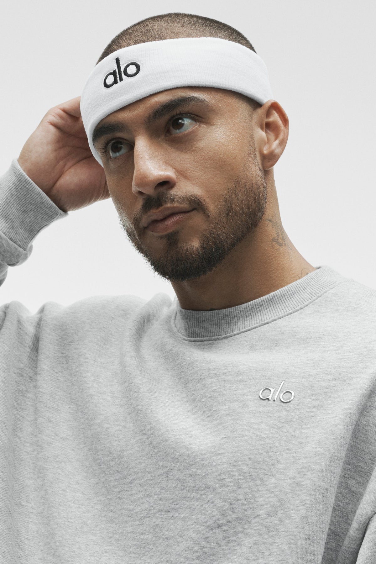 Sweat à col rond Accolade - Gris chiné sport