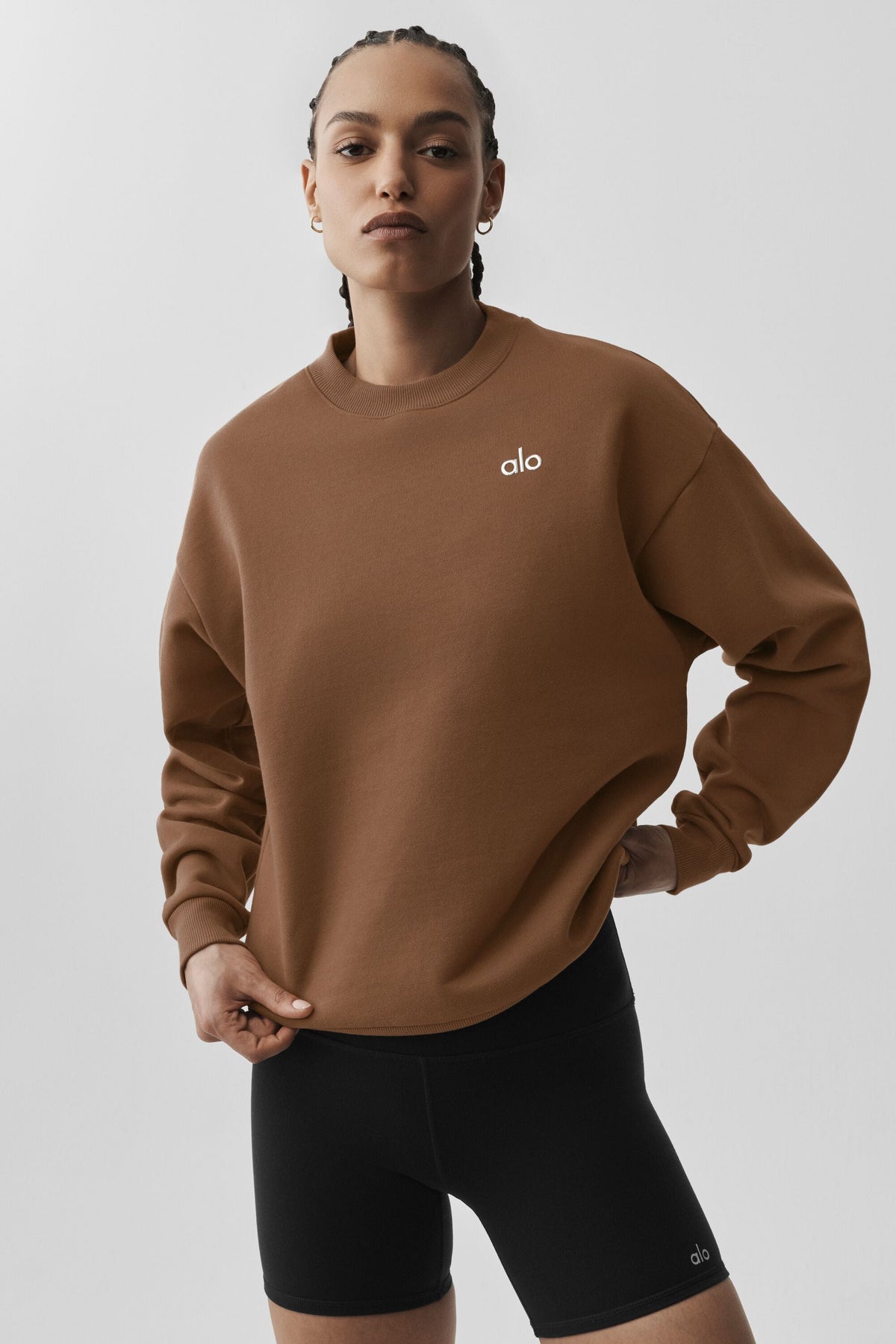 Sweat à col rond Accolade - Brun ensoleillé