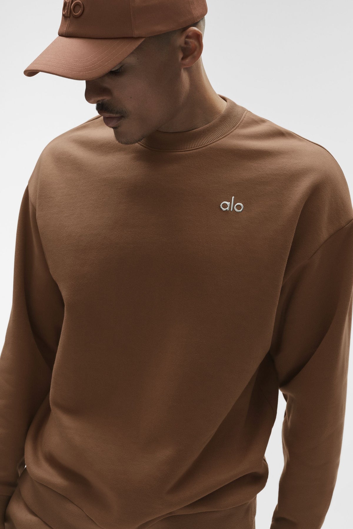 Sweat à col rond Accolade - Brun ensoleillé