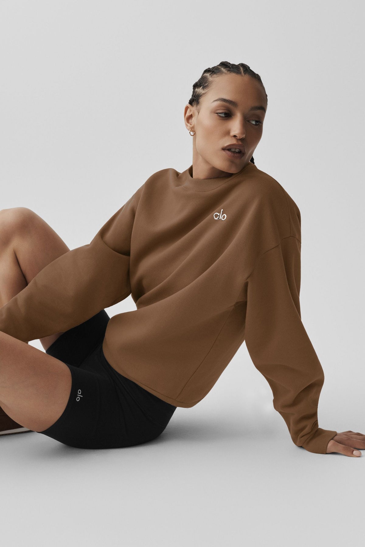 Sweat à col rond Accolade - Brun ensoleillé