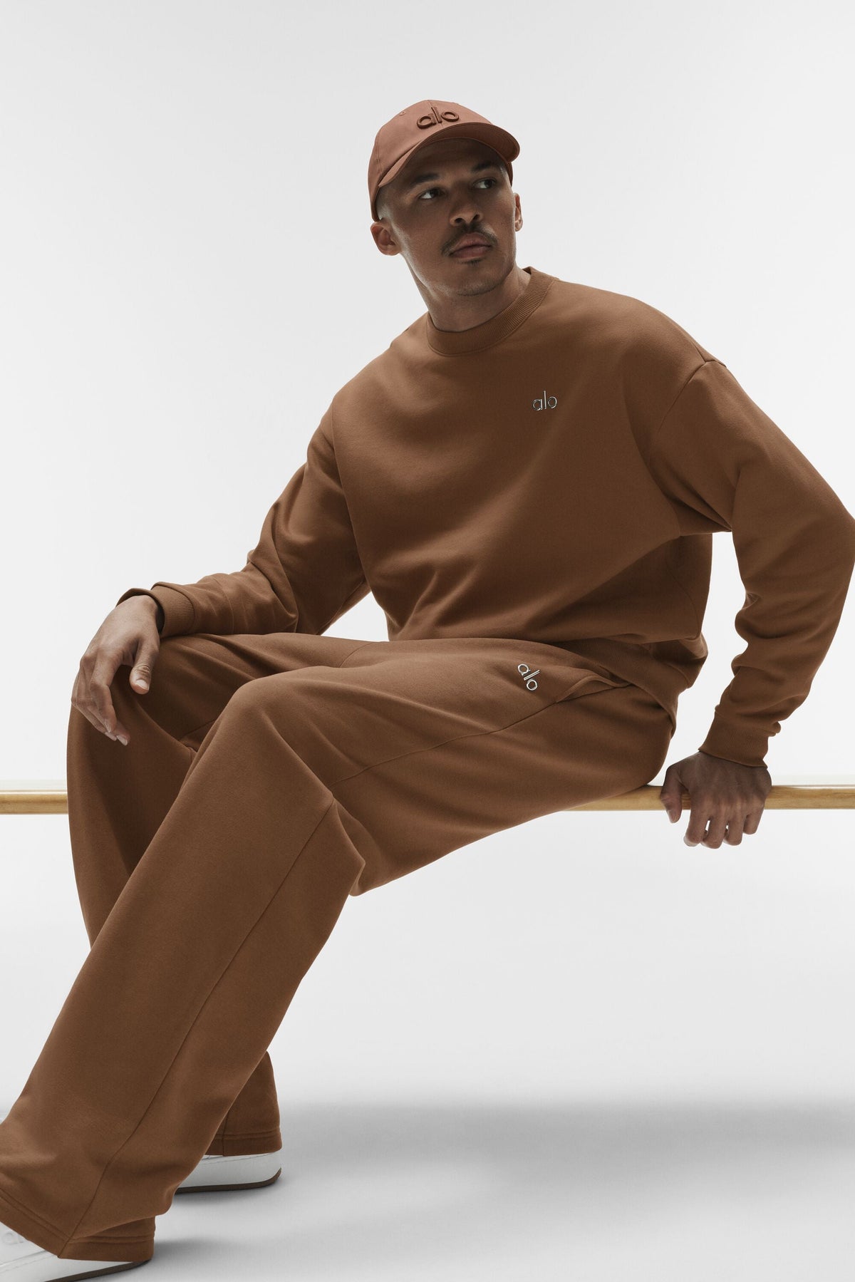 Sweat à col rond Accolade - Brun ensoleillé