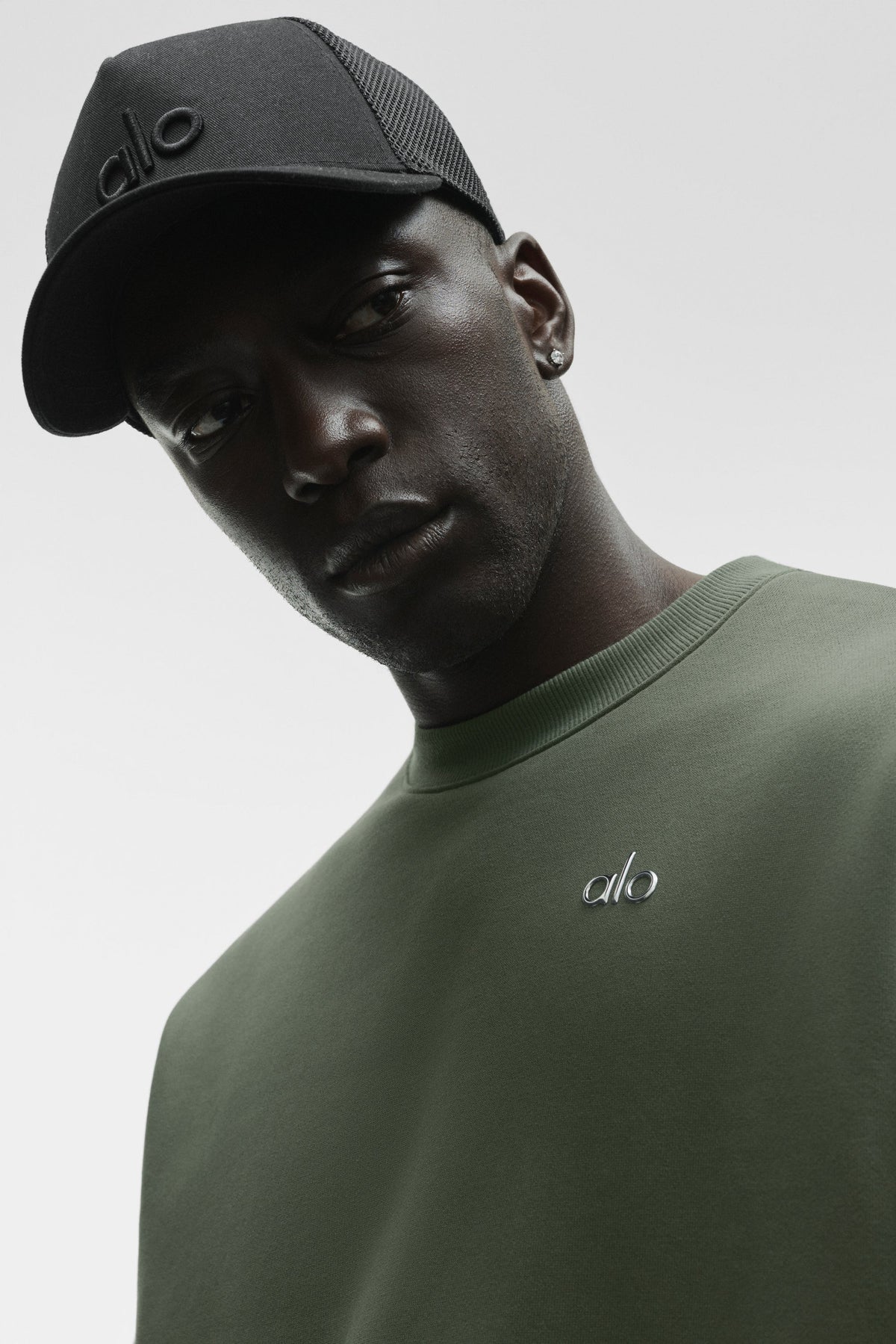 Sweat à col rond Accolade - Vert bambou