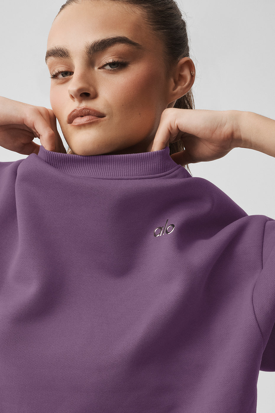 Sweat à col rond Accolade - Baiser de prune