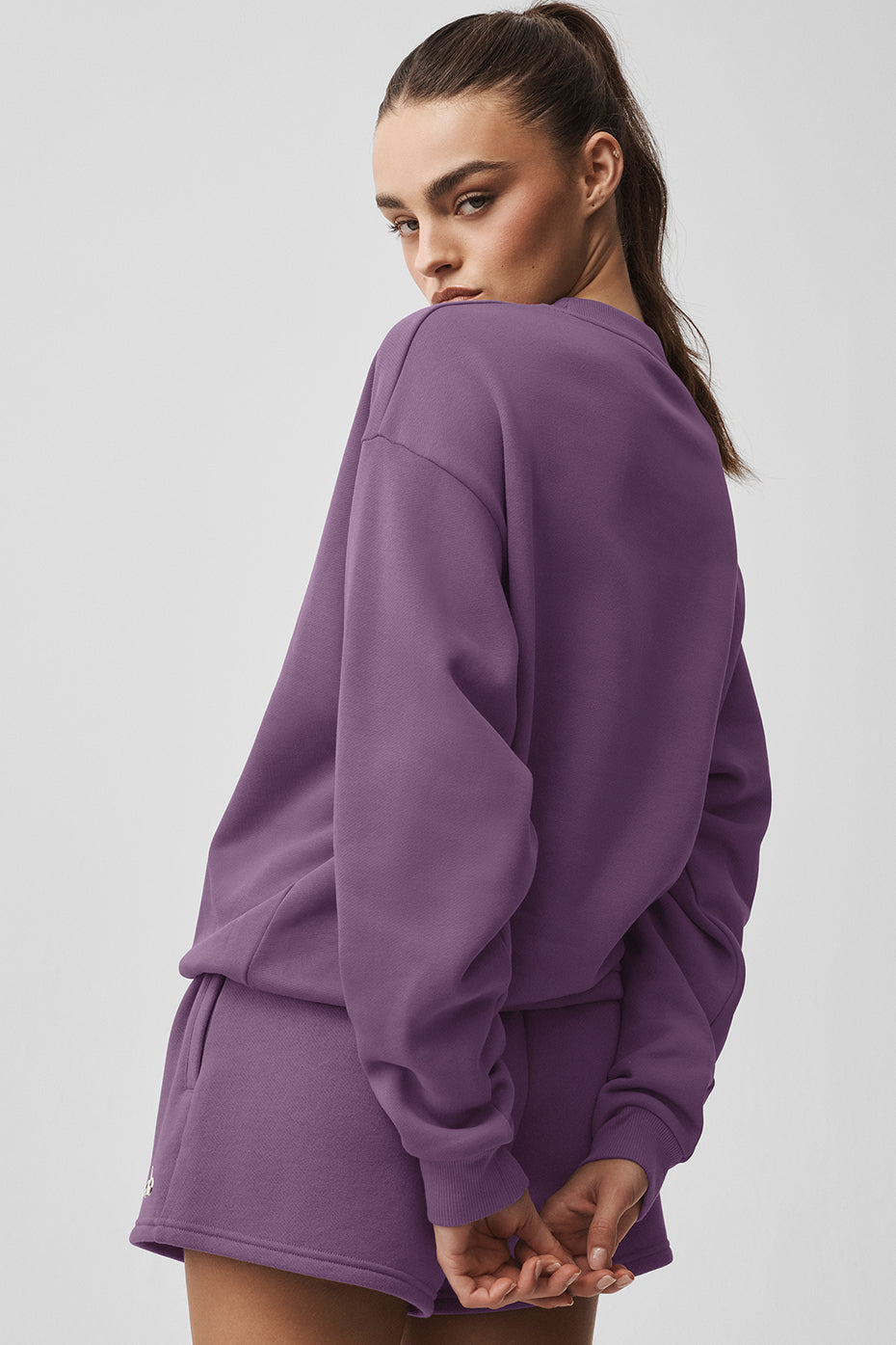 Sweat à col rond Accolade - Baiser de prune