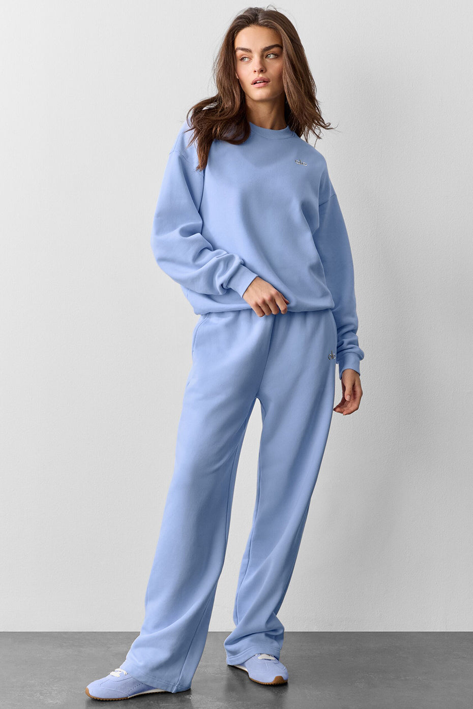 Sweat à col rond Accolade - Bleu Provence clair