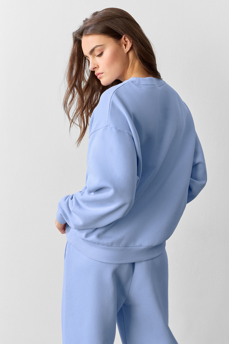 Sweat à col rond Accolade - Bleu Provence clair