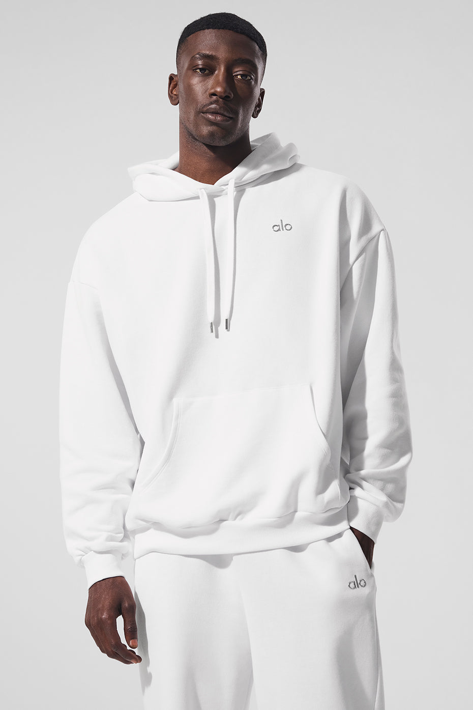 Sweat à capuche Accolade - Blanc