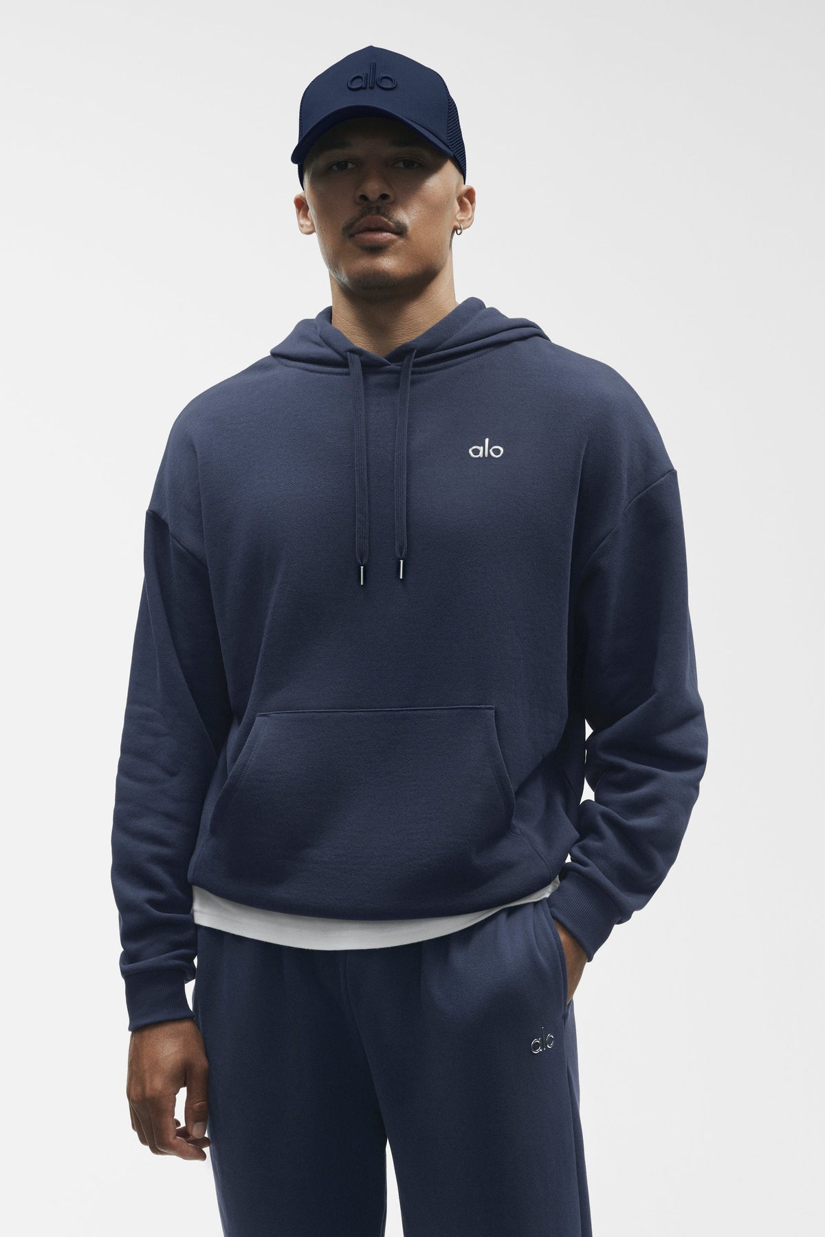 Sweat à capuche Accolade - Bleu marine
